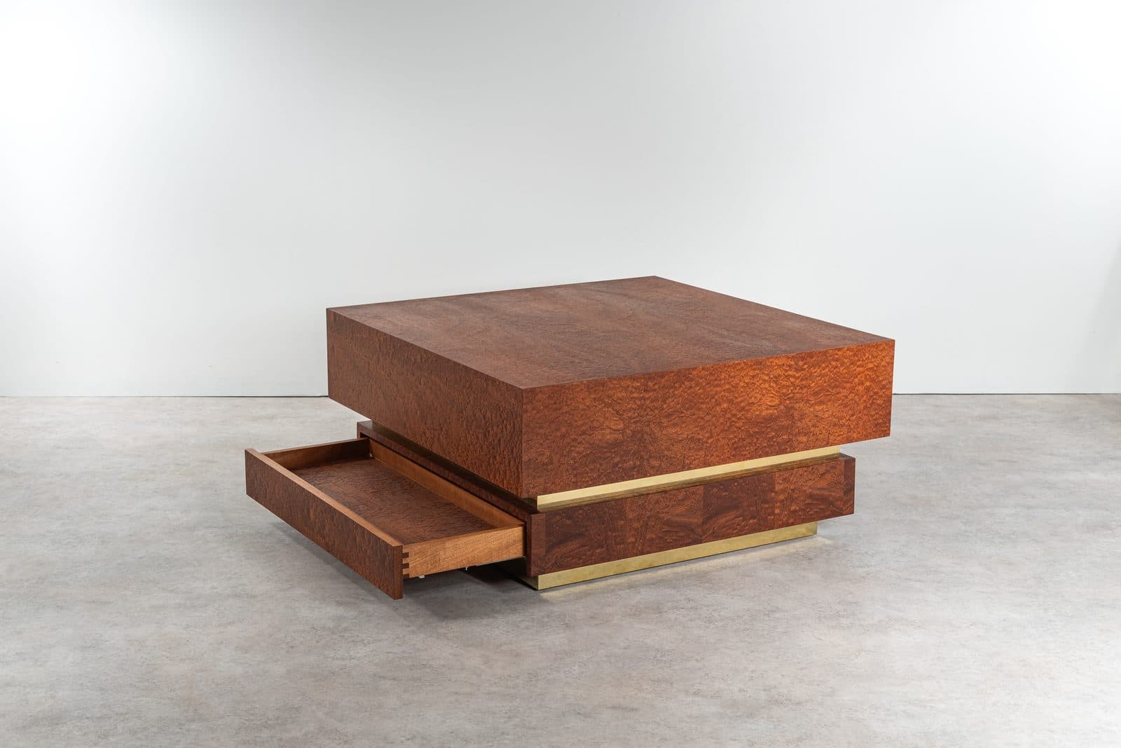 Low coffee table with a drawer by Aileen Crowley