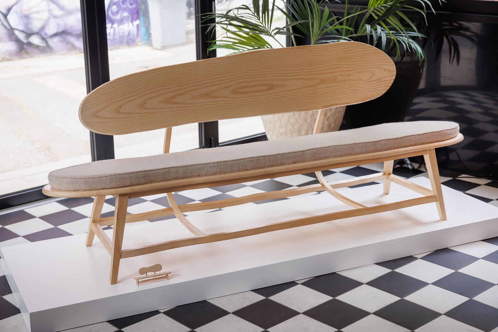 Moonlight Bloom bench by Emily Rowley