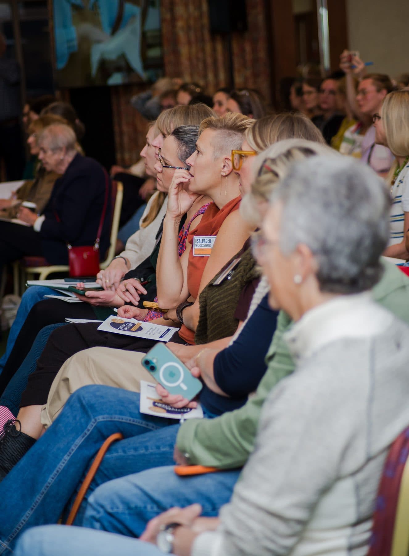 Visitors at a talk