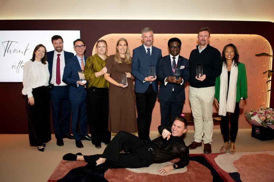 Winners of the Independent Hotel Show Awards 2026 on stage at Olympia London, 5 October 2026