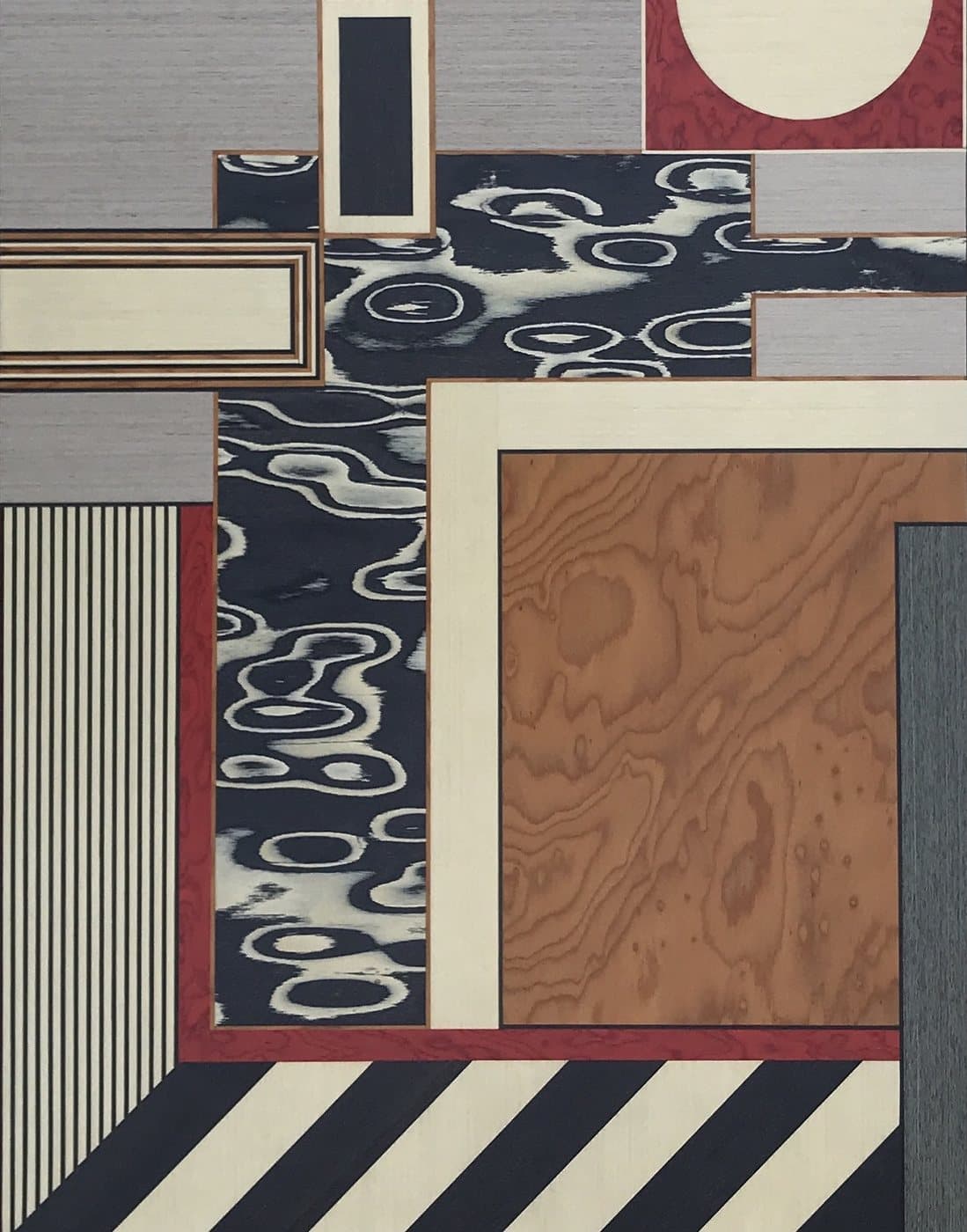 Parallels III – Wood Marquetry, by Christine Meyer-Eaglestone FSDC
